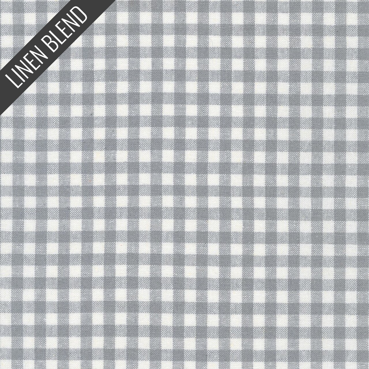 Gingham Yarn Dyed Woven in Steel (srk-22110-185) | Essex Yarn Dyed Classic Woven | RK House of Linen | Robert Kaufman